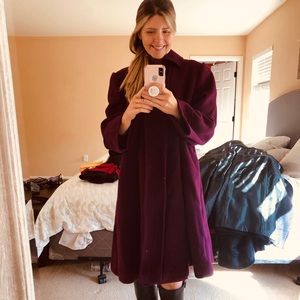 VINTAGE Pauline Trigere Wool Coat